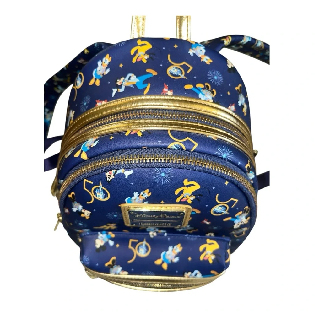 Loungefly Disney Parks WDW‎ 50th Anniversary Mickey & Friends Mini Backpack